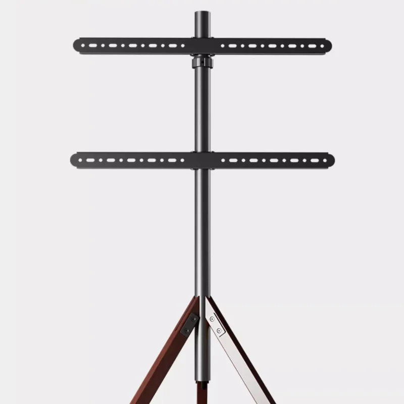 Heavy Duty 32-70 Inch Wooden Tripod TV Stand Swivel Feature Steel Floor TV Stand Bracket for Living Room Office Decoration view 6