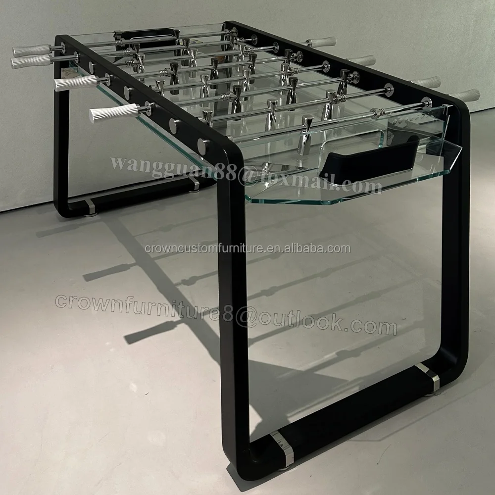 Factory Direct Sales glass Classic Table Football Table 8-pole Football Machine Waterproof Soccer Table Foosball