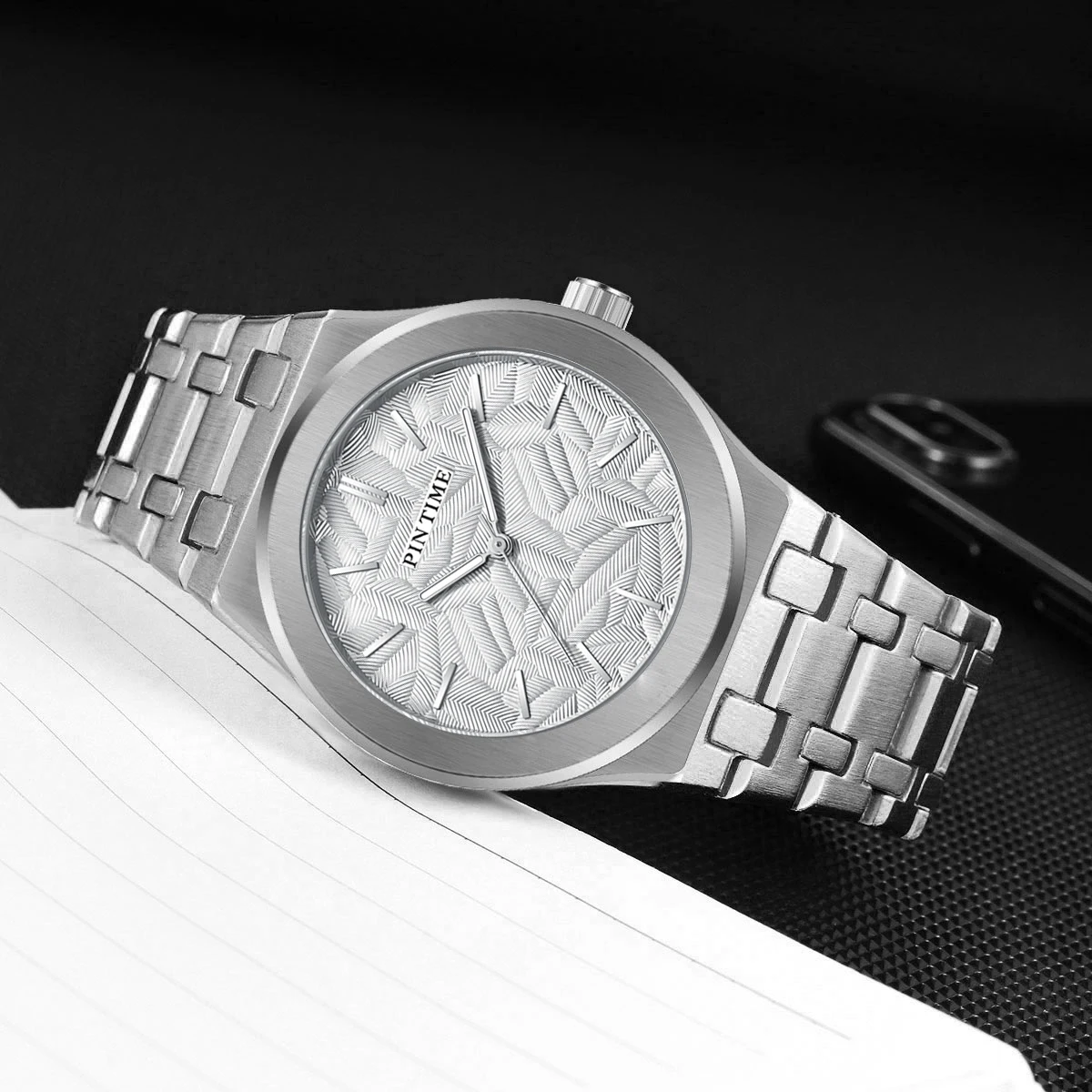 Watch for Men Original Top Brand Trendy Alloy Steel Indian Ocean Leaf Wind Waterproof Quartz Men's Watch