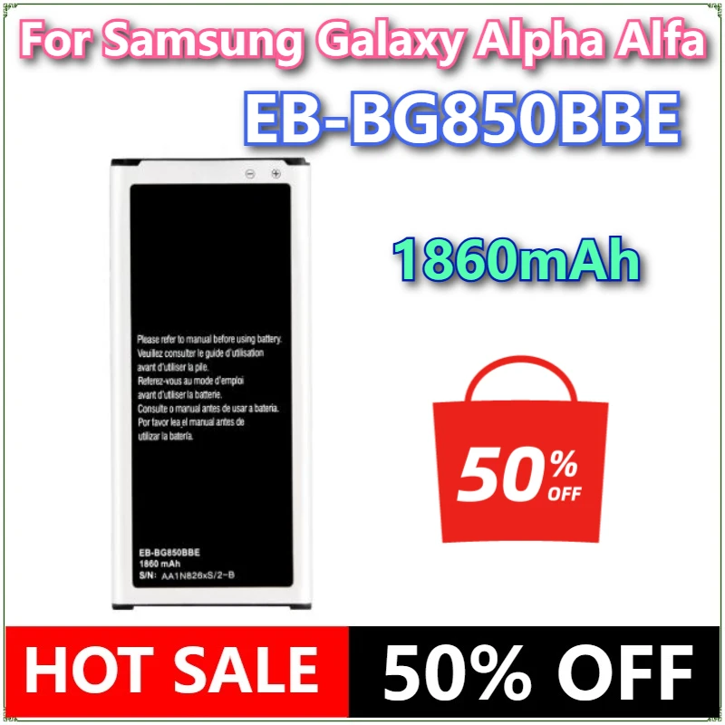 

Brand New EB-BG850BBE 1860mAh Mobile Phone Battery For Samsung Galaxy Alpha Alfa Mobile Phone Batteries