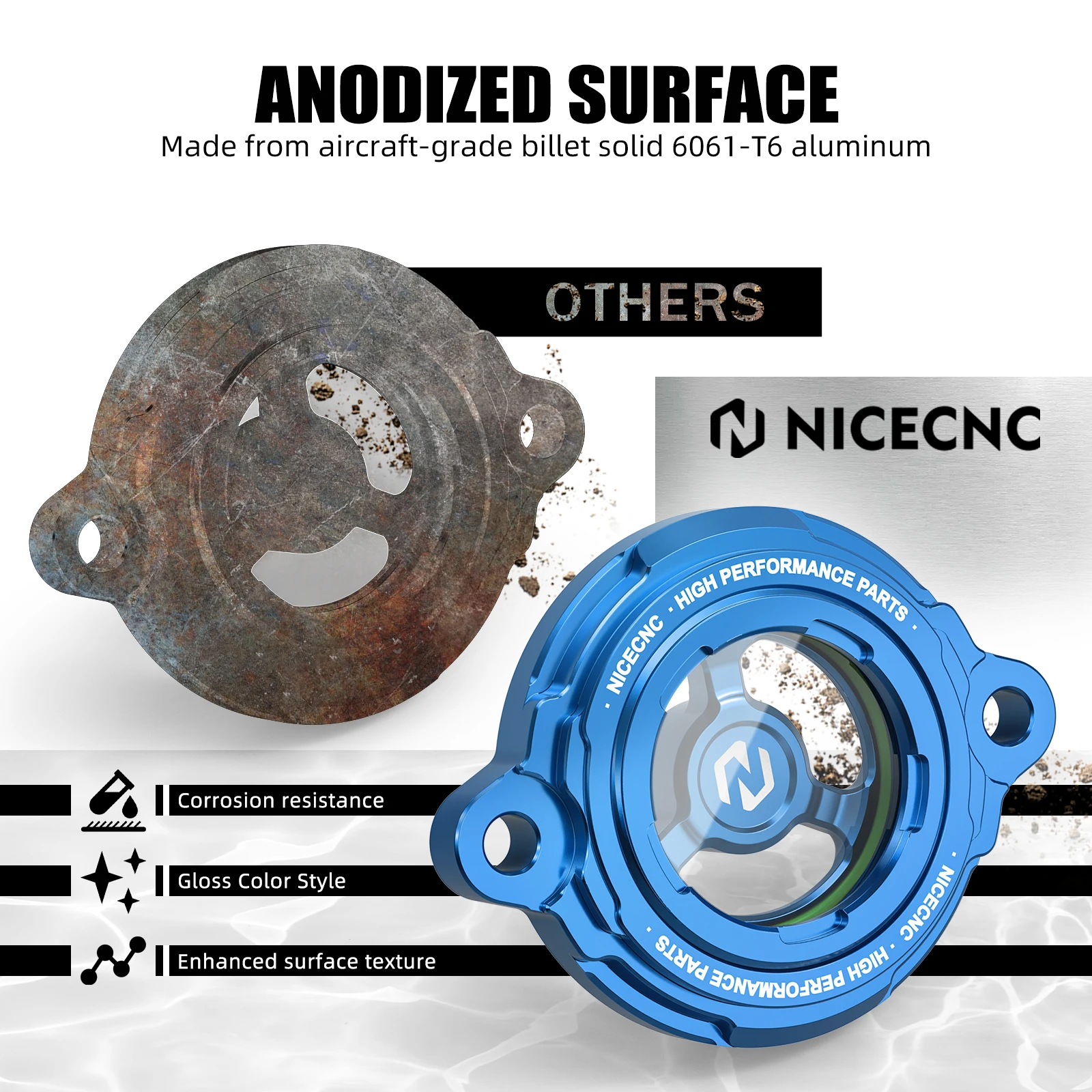 (EU-Lager) Motorölfilter-Abdeckkappe für KTM 690 Enduro R 690 SMC R 2012-2023 Husqvarna 701 Enduro /Supermoto GasGas 700 – Detail 3
