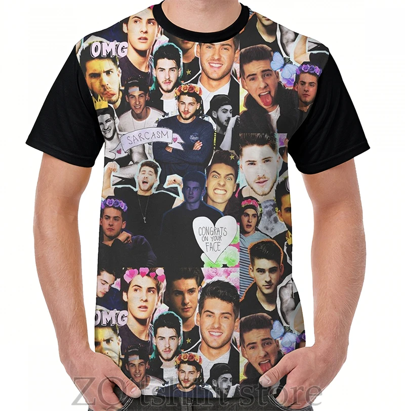 Cody Christian Collage Graphic T-Shirt men tops tee women t shirt men funny print O-neck Short Sleeve tshirts