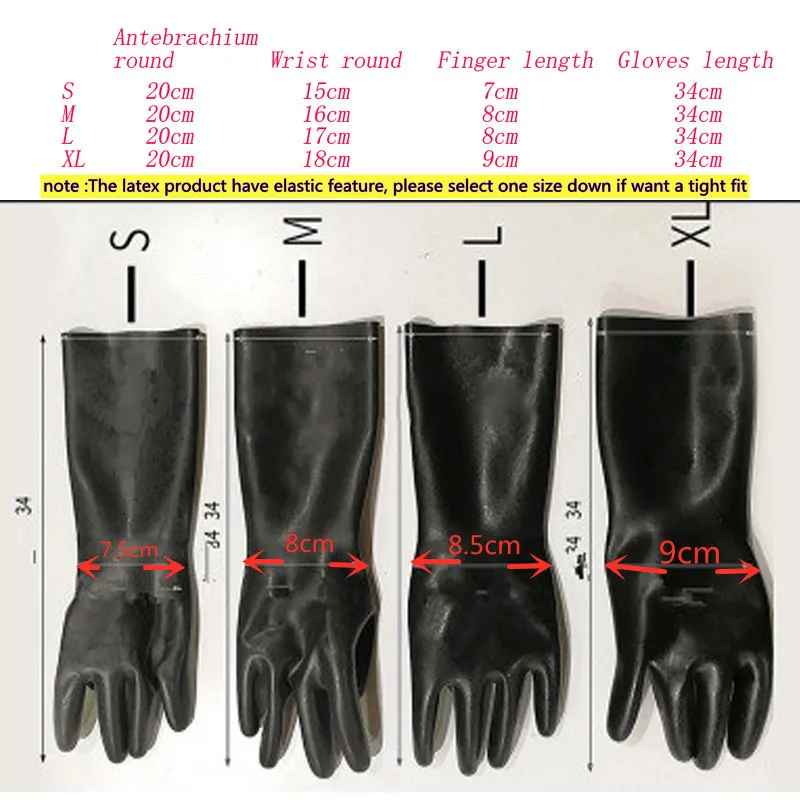 Seamless 3D Rubber Gloves 5 Toe Latex Mittens Cosplay Costume for Women