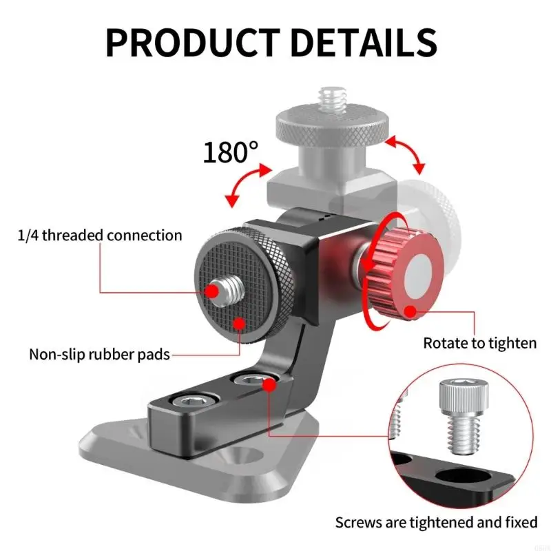 Aluminum Alloy Camera Mount For Waydoo Flyer Electric Hydrofoil Surfboards with Adjustable Angled and Easy Installation