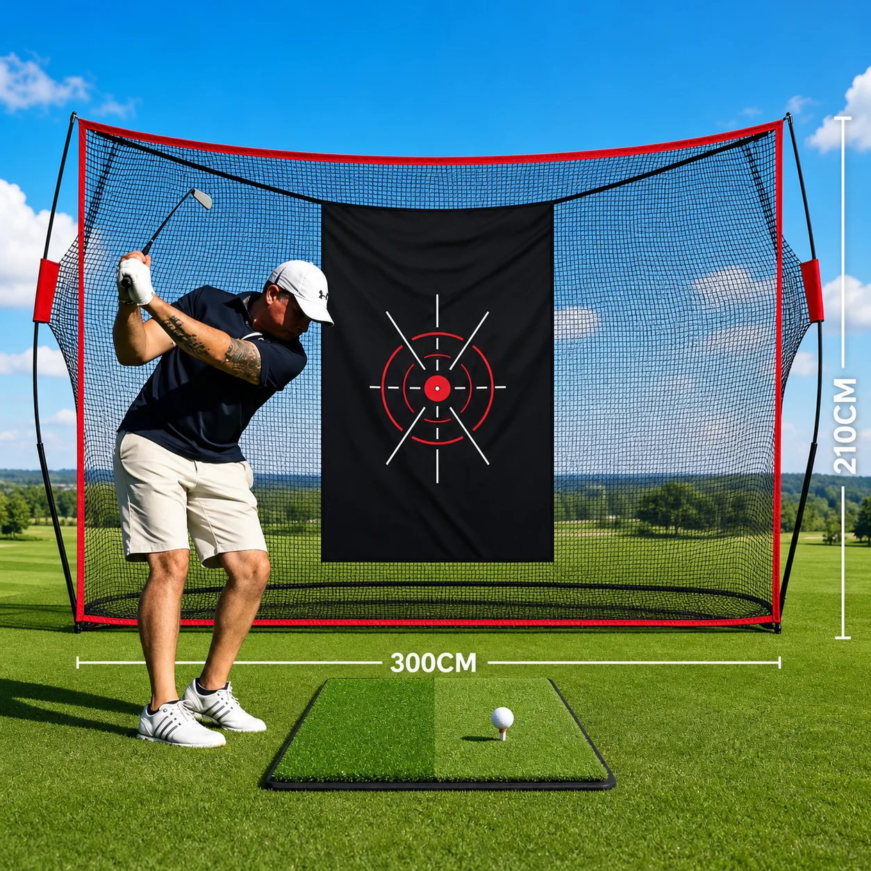 10x7ft Golf Hitting Net with D - Practice Net Hitting 评论和价格