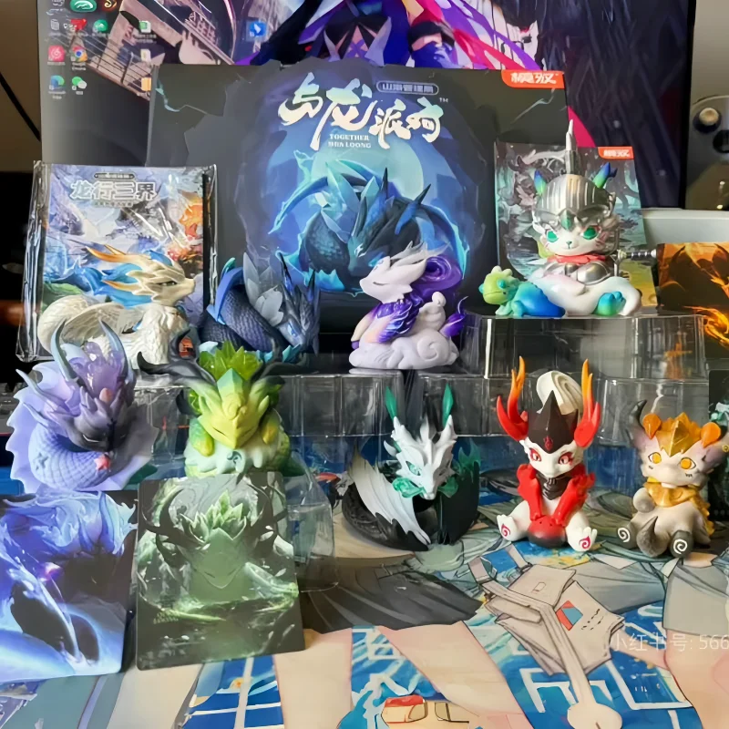 

Loong Series Classic Mountains And Rivers Action Figure Blind Box Mystery Collectible Model Toy Figurine Decor Gift For Kids