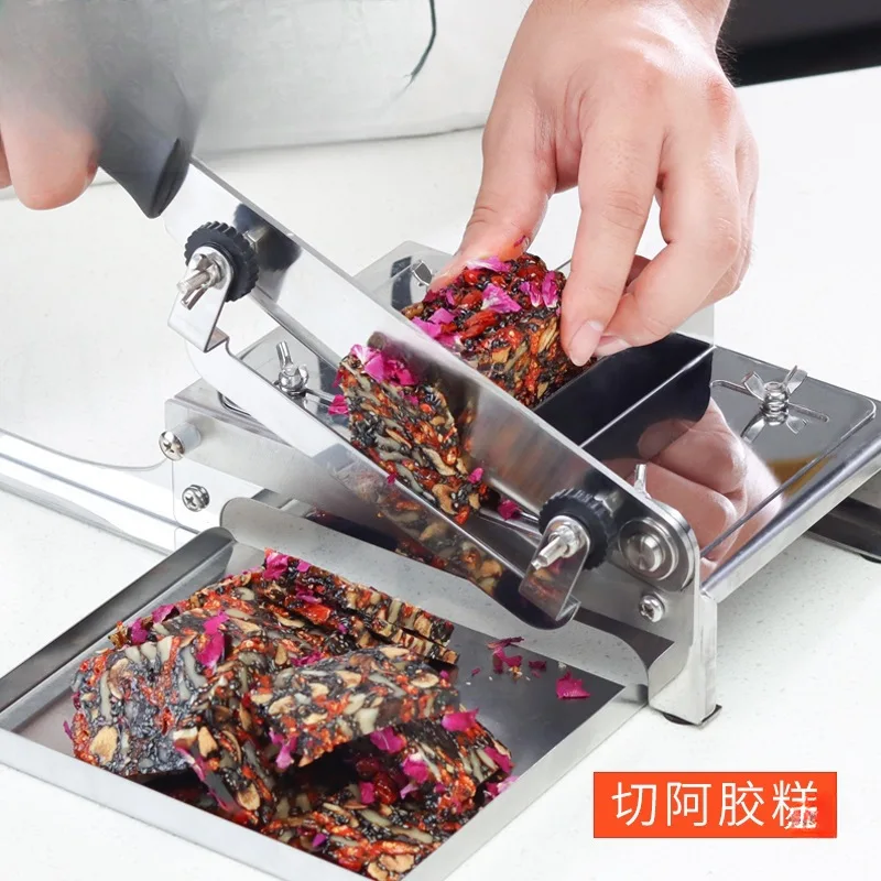 Stainless Steel Slicer Cuts Ejiao Cakes, Small Rice Cakes for Household Use