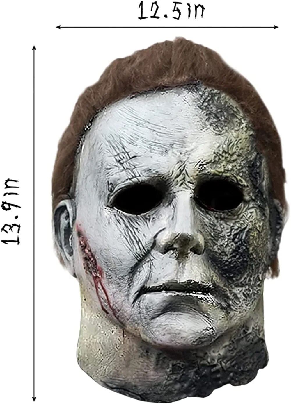 Mascara intégral en latex pour hommes, film Michael Myers, Halloween Cosplay, Horror Killer, Rave Mask, Tim ade Mask, Terror Mask, Adult