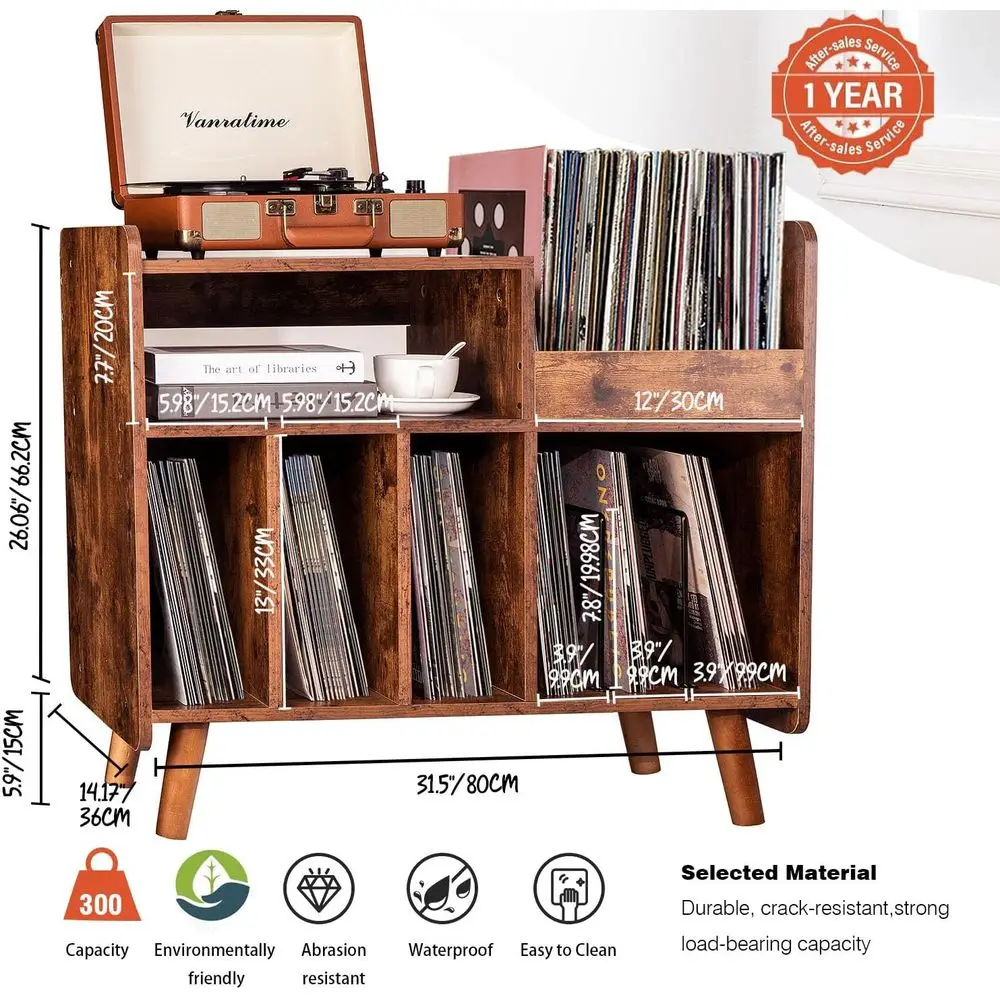 Mid-Century Record Cabinet 3