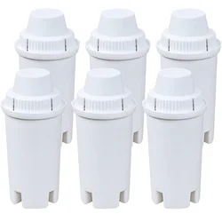 6 Pack Water Pitcher Filters Compatible with Brita Pitcher Filter Standards Grand,Wave Classic 35557,OB03,107007