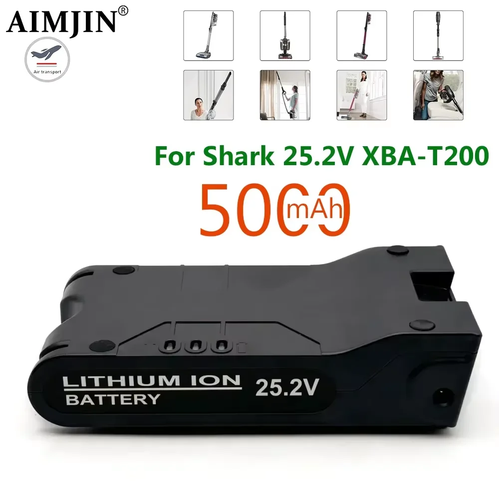 

Lithium Battery 25.2V 5000mAh For Shark S1 S2 S3 S4 S6 S7 S9 IC205 200C 200W XBAT200 Vacuum Cleaner