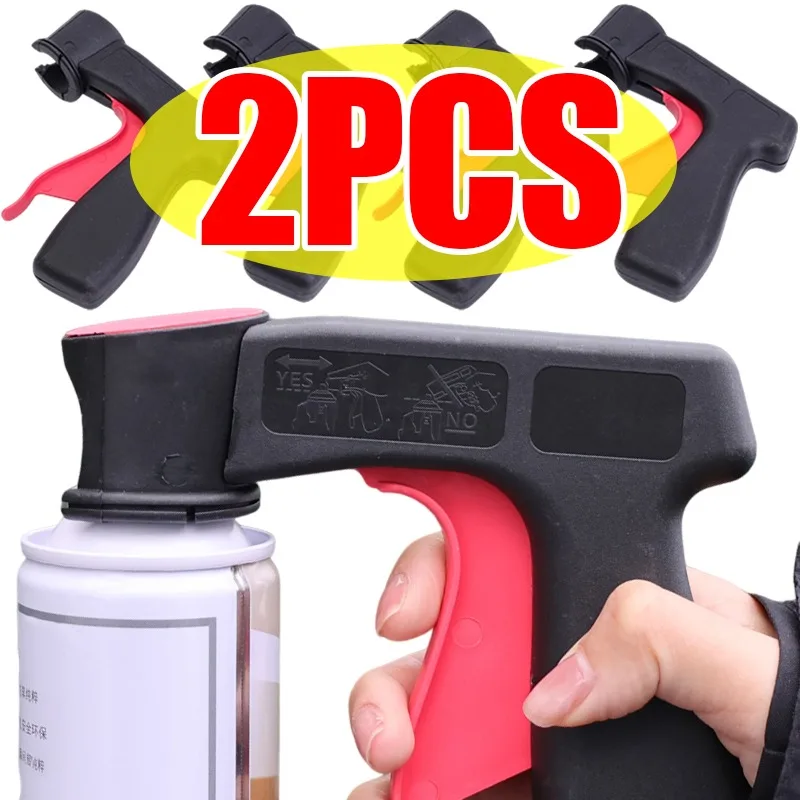 Bote de pulverización de pintura para coche, mango de gatillo, adaptador Universal de agarre para pistola de aerosol con gatillo de mano completo para detalles y mantenimiento de automóviles