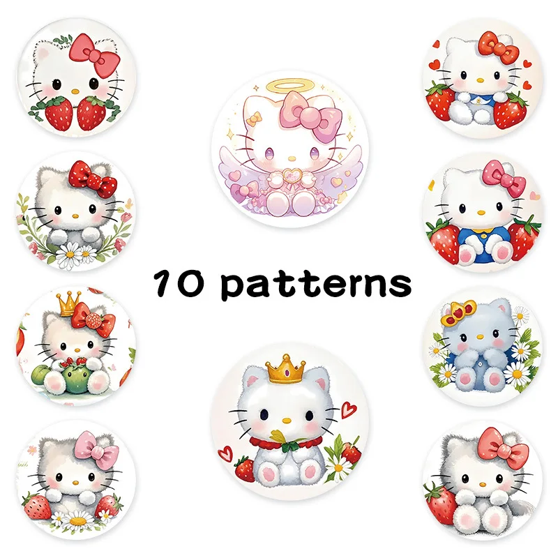 500/1000 Blatt niedliche Cartoon-KT-Katze-Aufkleber für Tagebuch, Gepäck, Auto, Scrapbooking, Geschenk, Belohnungen, Siegeletiketten, dekorative Aufkleber
