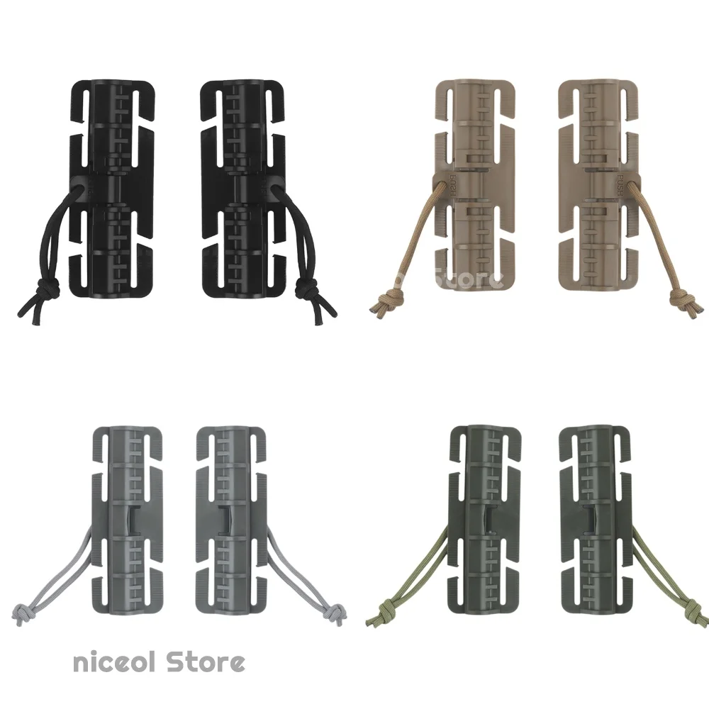 2pcs Plate Carrier Quick Release Buckle Easy Installation Hunting Vest Webbing Adapter for Outdoor Hunting Training