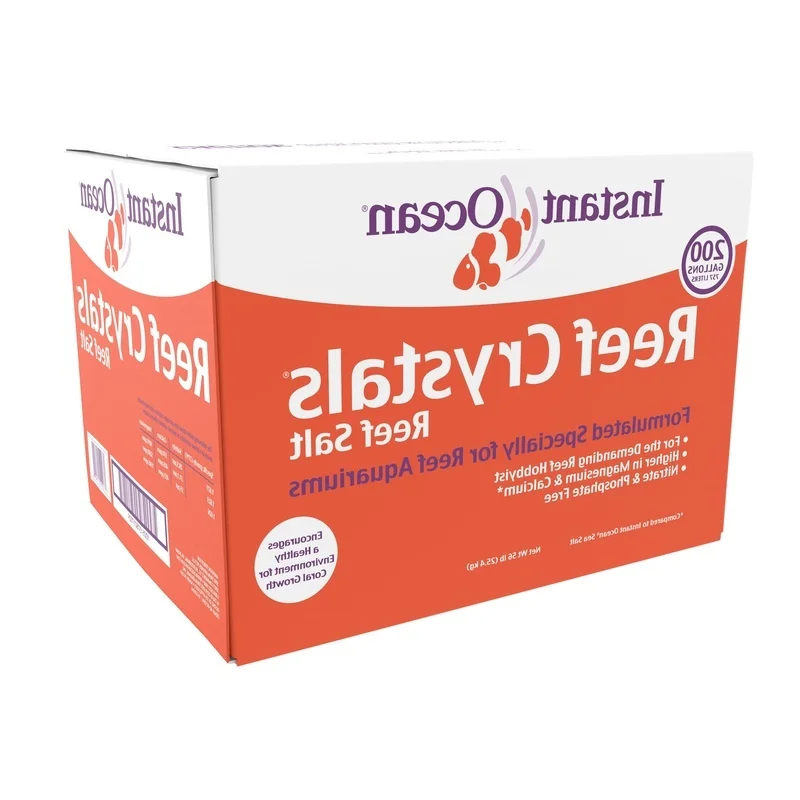 

Reef Crystals Reef Salt Aquariums Sea Salt Formula promotes Coral Growth Extra Calcium Trace Elements and Vitamins 200 Gallons
