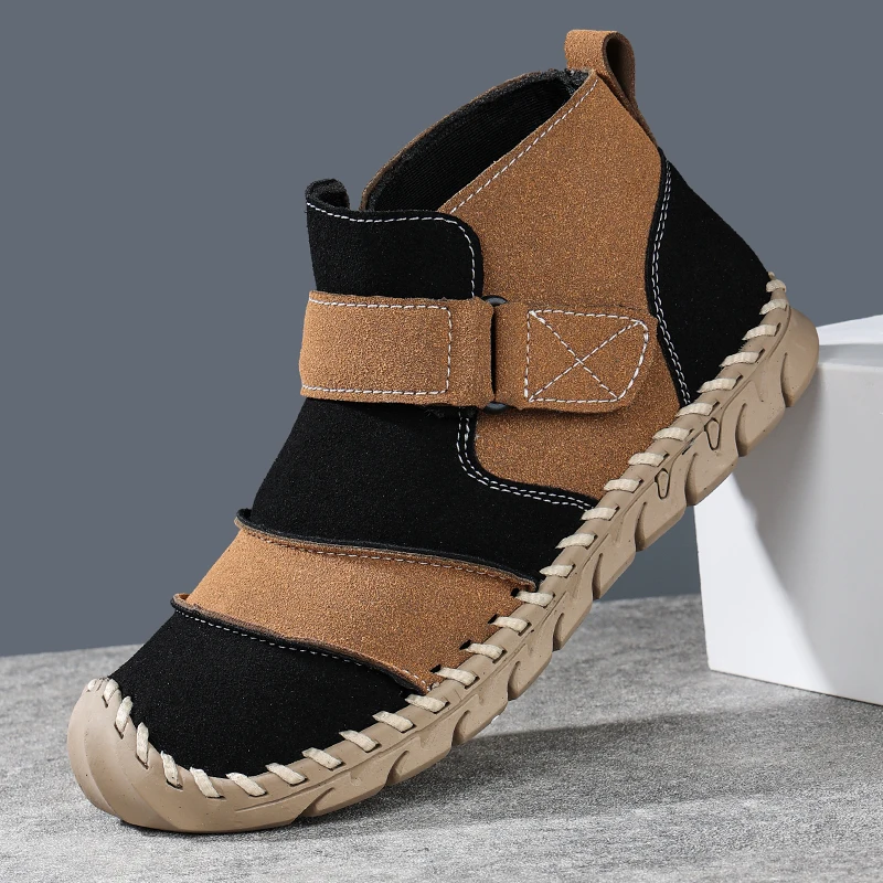 

Outdoor Women Casual Shoes Suede Leather Breathable Walking Shoes Handmade Loafers Slip-on Flats Sneakers Women Leisure Boots