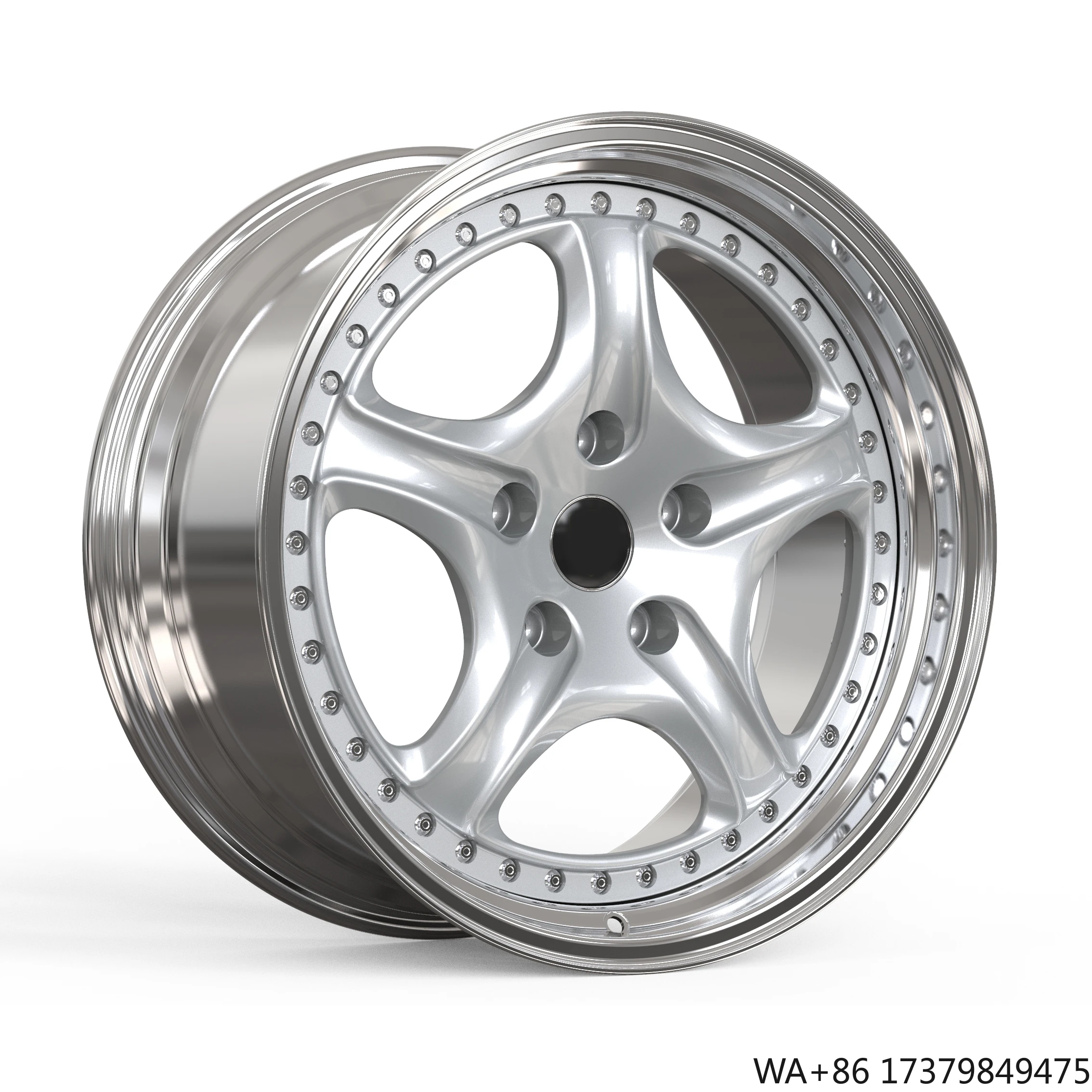 

Customized 28 19 18 Inch Two Piece Rims 5x120 2-piece Super Deep Concave Polished Forged Wheels for maserati Ghibli Sq4 porsche