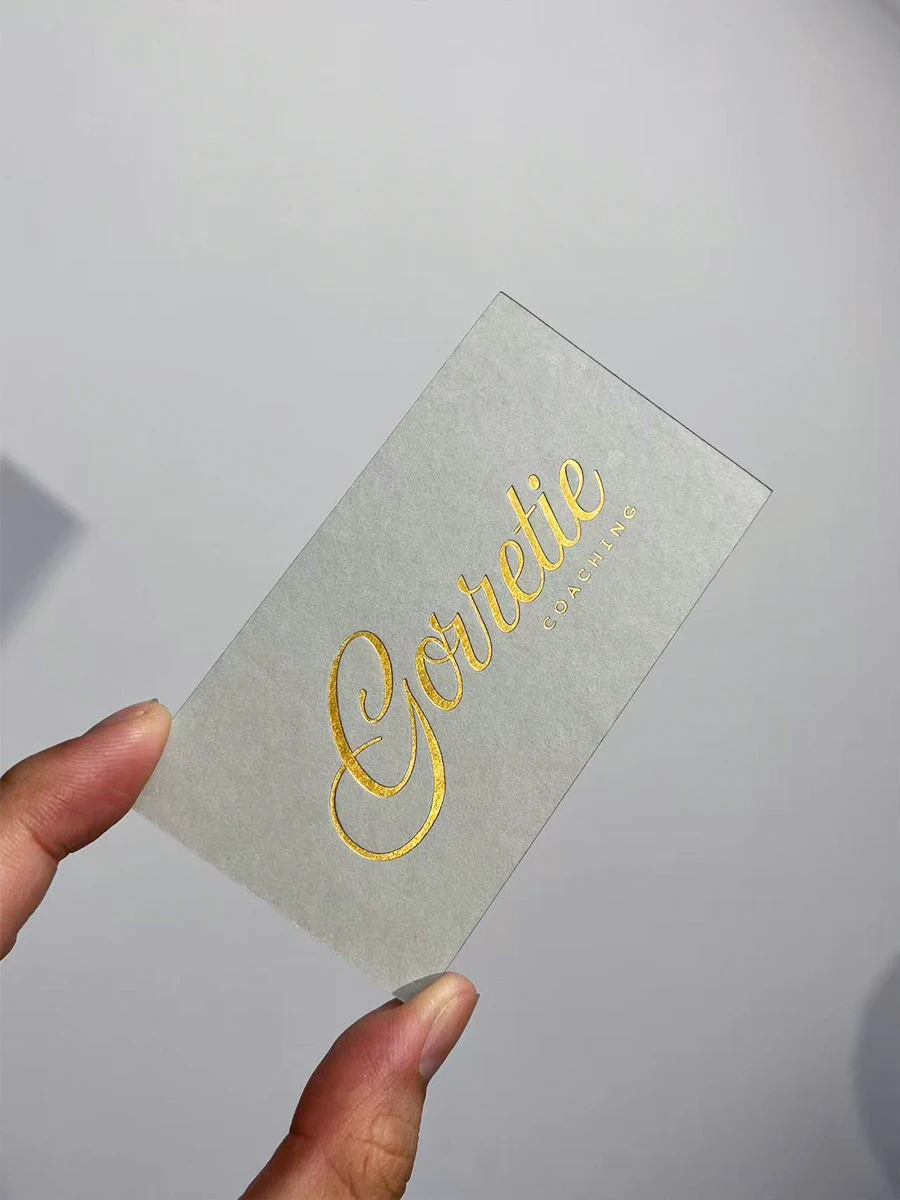 Custom Luxury Business Cards Premium Specialty Paper with Gold Foil Stamping Personalized Elegant Branding Cards
