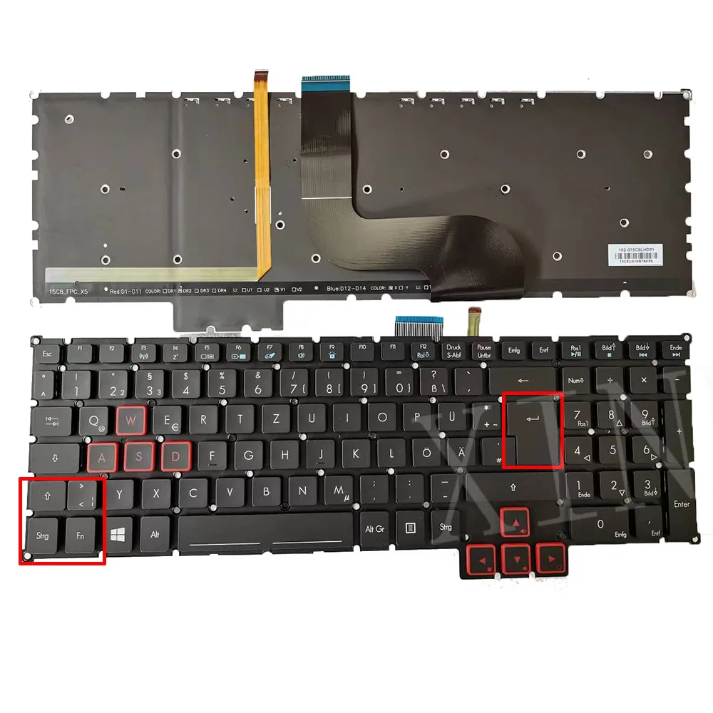 Germany Backlit Keybaord For ACER Predator G9-791 G9-791G G9-591 G9-591G G9-591R G9-592 G9-592G G9-593 G9-792 G9-793 GX-791 792