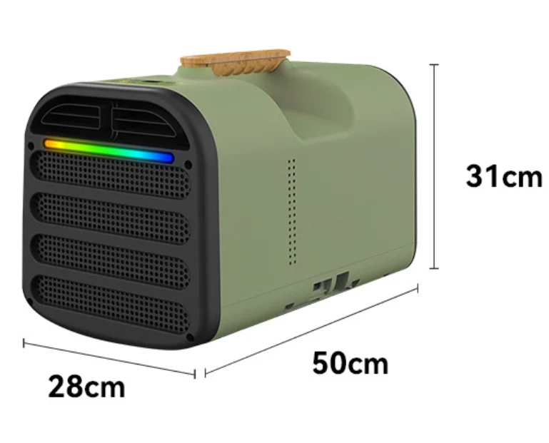 Portable Air Conditioner for Tent Outdoor Camping 4 Mode Drainage Evaporation Free Smart Touch Control AC Unit Cooler Fan