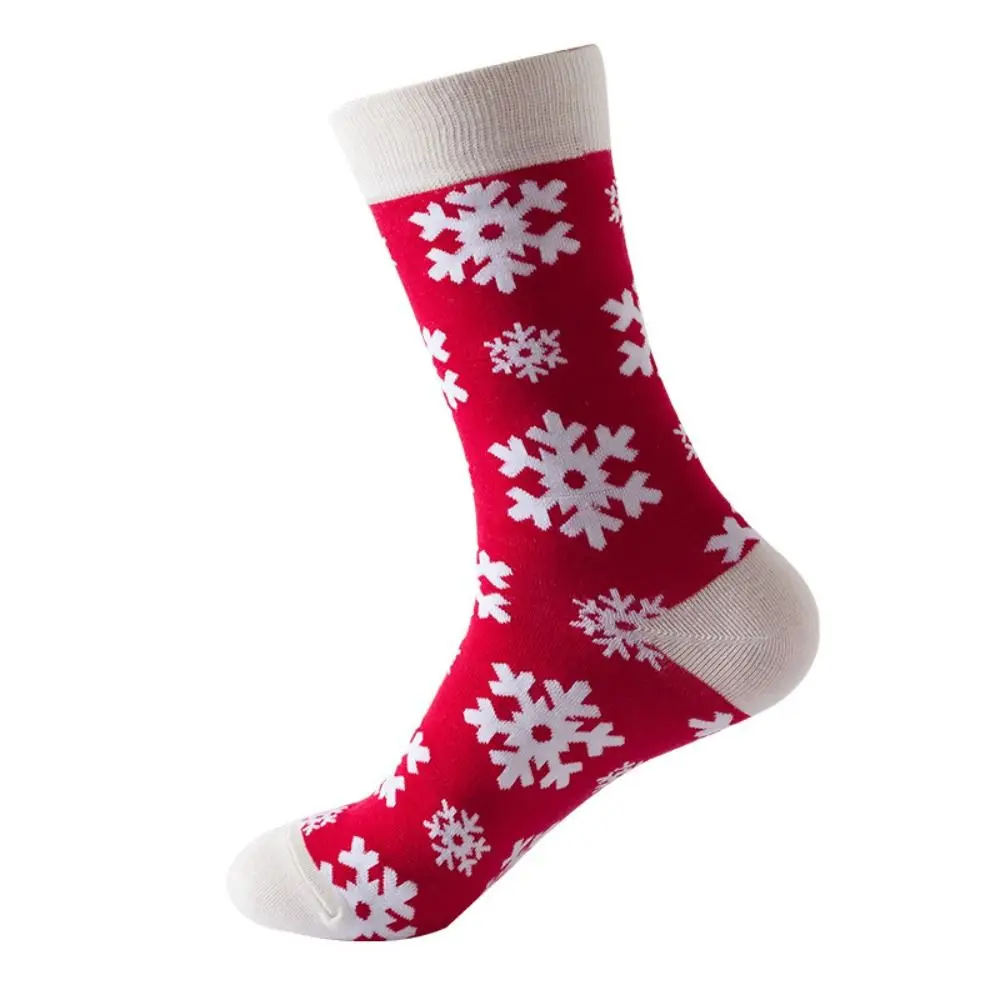 

Sweet Christmas Tree Snowflake Fashion Design Cotton Hosiery Women Socks Mid-Tube Socks Korean Style Socks Christmas Socks