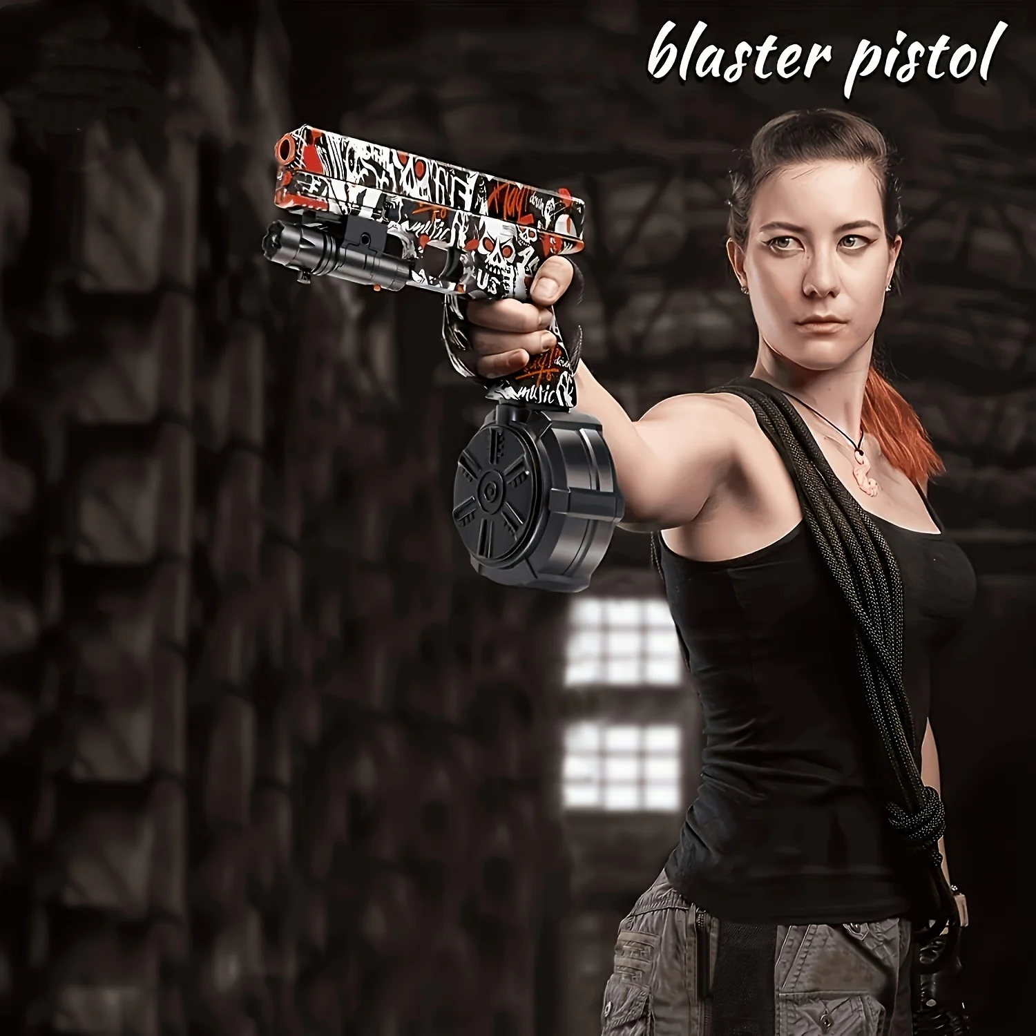 Blaster Gun， Electric ball blaster pistol, high-performance Orbeez gun cool toy gun, outdoor activity splash ball toy shooting g