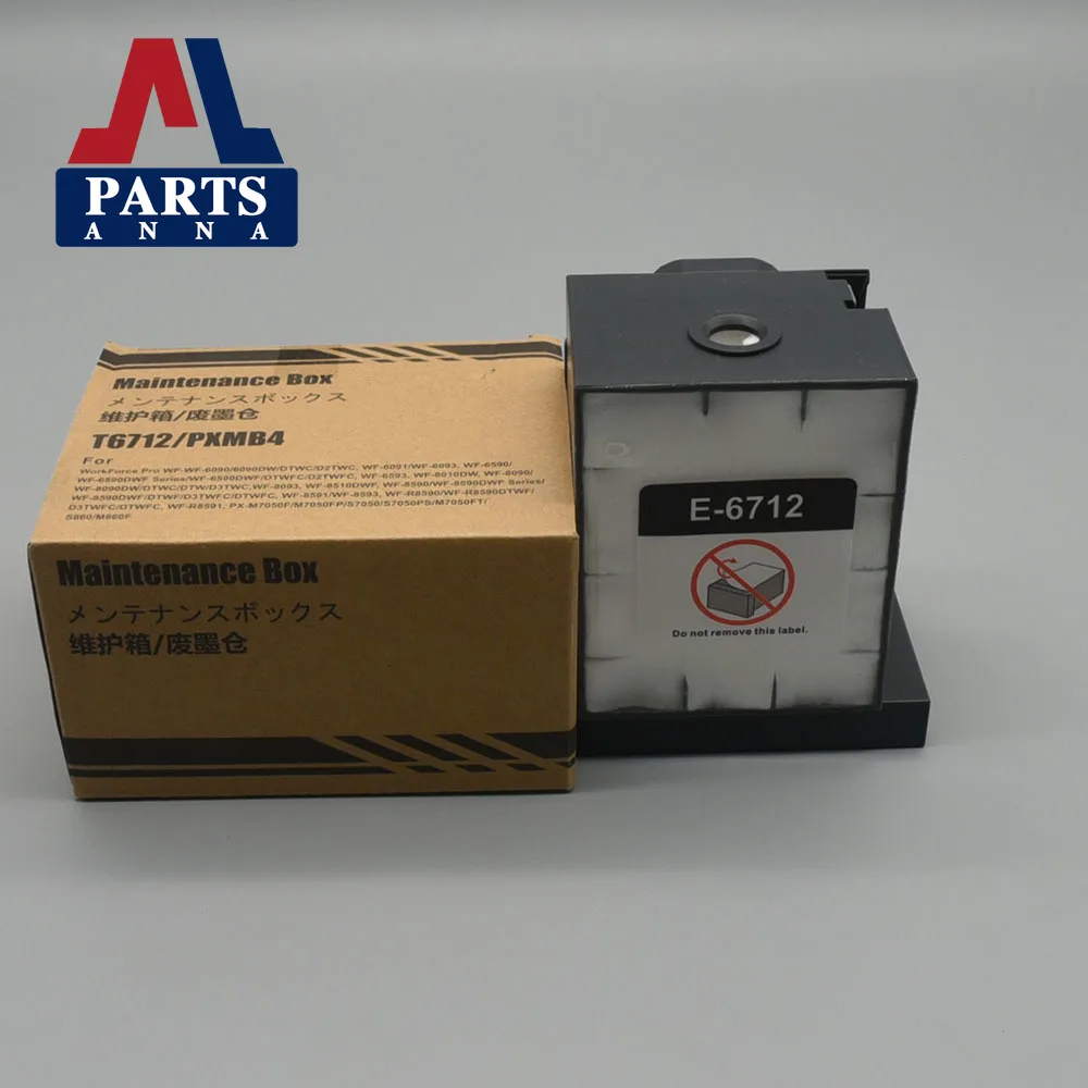 

5 шт. коробка для обслуживания чернил для EPSON T6712 T671200 WF6090 WF6590 WF8010 WF8090 WF8510 WF8590
