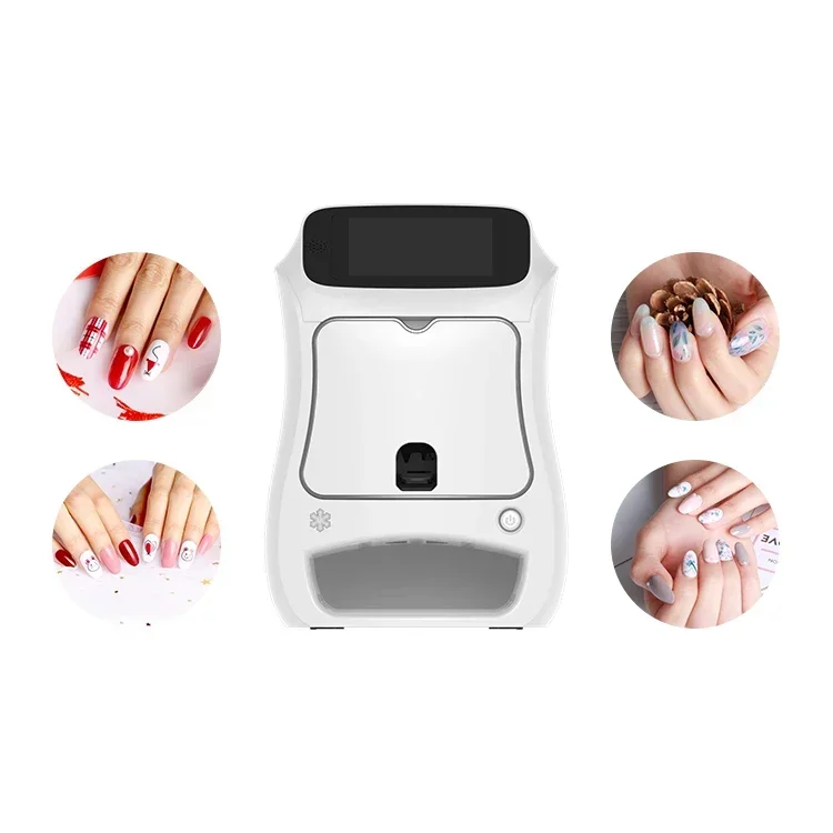 3D Nail Printer Automatic Inkjet Printing Cartridges Ink Nail Art Machine Impresora De Unas