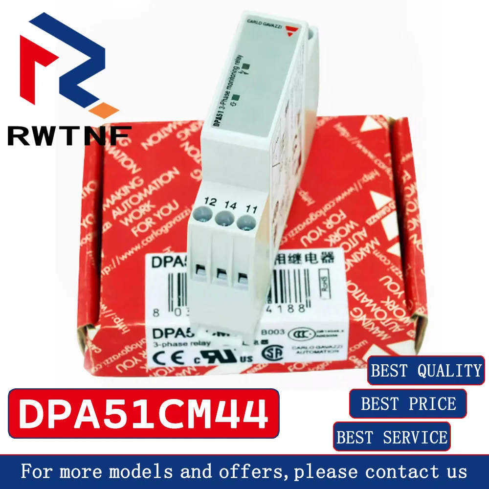 DPA51CM44 Phase Sequence Relay Three-phase Power Protection Monitor Phase Loss and Phase Leakage Balanced Elevator