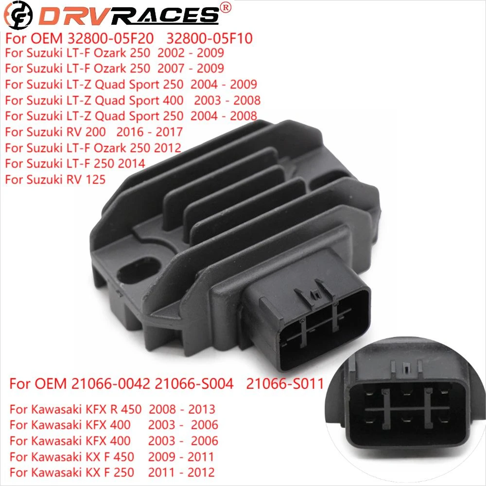 Prostownik regulatora silnika do Suzuki LT-F Ozark Quad Sport 250 400 RV125 250 Kawasaki KFX R 400 450 KX F 250 450 32800-05F20 10