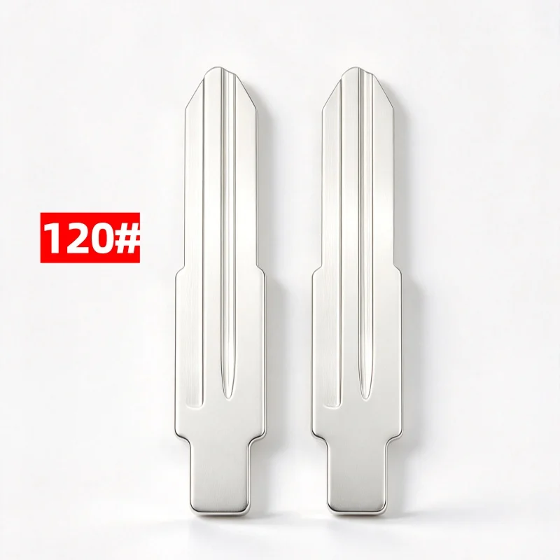 Keychannel 10pcs 120# Metal Car Key Blank Original Flip Remote Blade Head Chinese Car Key Blade for Landwind X5 Locksmith Tool
