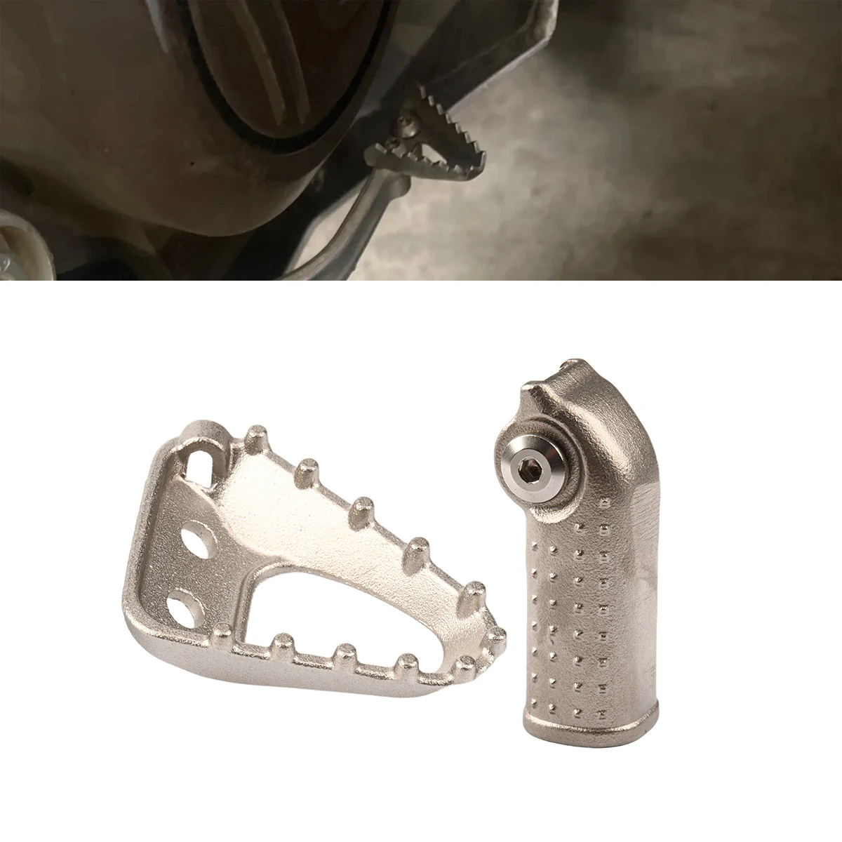 Motorcycle For GASGAS EX EC MC Stainless Steel Rear Brake Pedal Step Gear Shift Lever Tip For Husqvarna TE TE i FE TX FX TC FC