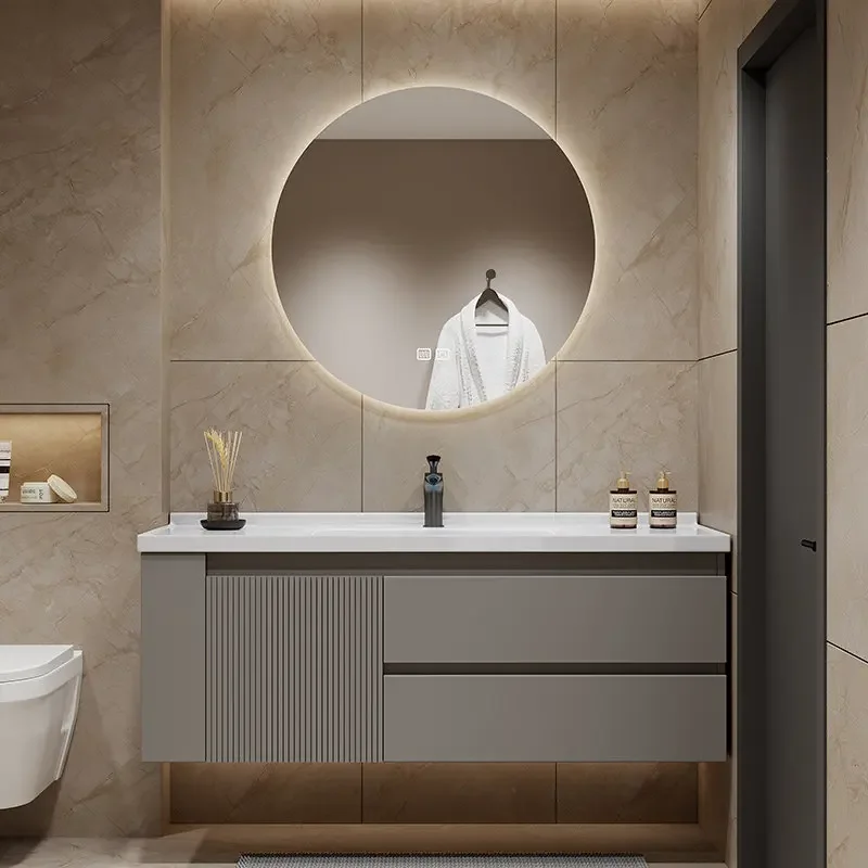 Bathroom Vanity Cabinets With Sink Closet Organizer Simple Modern Ceramic Integrated Basin Bathroom Cabinet Combined Washstand
