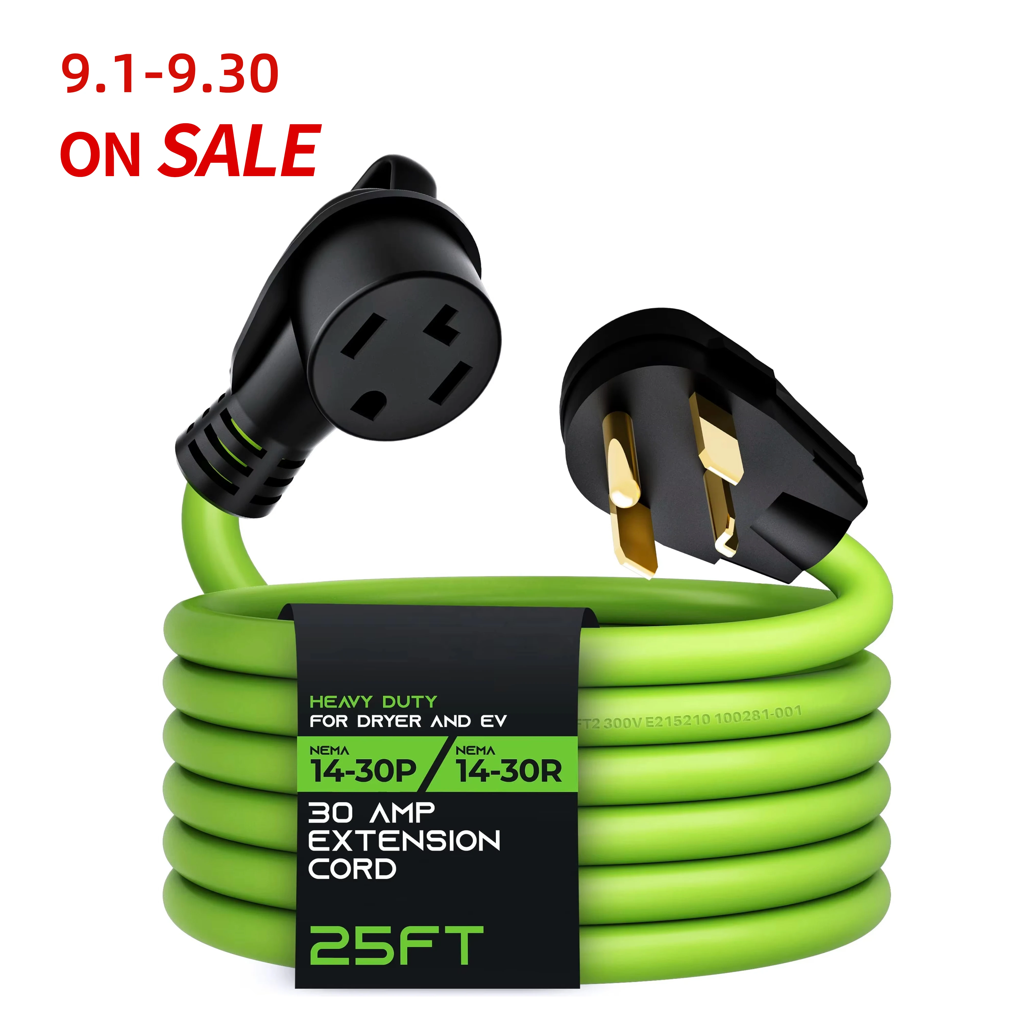 Cabo de alimentação automático externo resistente de 4 pinos 50 pés 50 ampères NEMA 14-50 RV/EV Cabo de extensão resistente