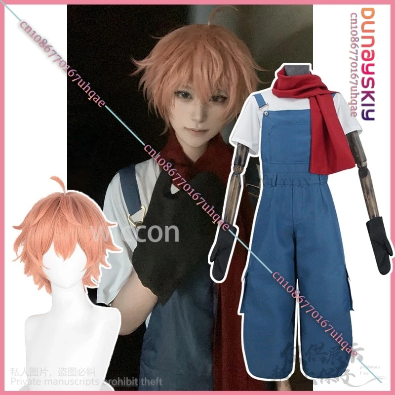 Juego de Anime ángeles de la muerte Cosplay disfraz de Edward Mason peleles Eddie camiseta uniforme bufanda Halloween conjunto completo Cos personalizado