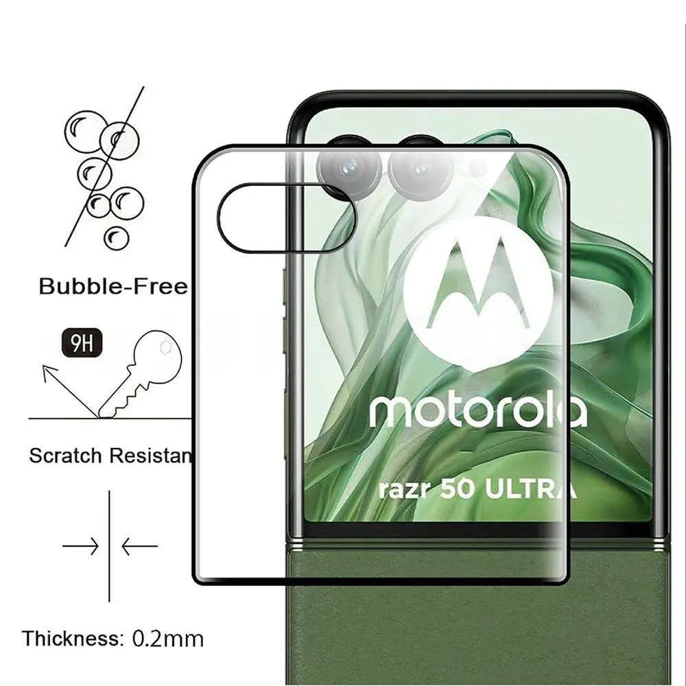 Screen Protector Full Screen Panel Cover Tempered Glass Front Film For Motorola Razr 50 Razr 2024 50 Ultra Plus Razr+ HD Glass