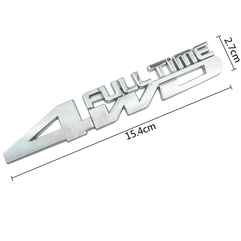 3D Car Styling 4WD Full Time Chrome Emblem Badge Truck Auto Gule Sticker Decal Accessories for Jeep Renegade Toyota Ford