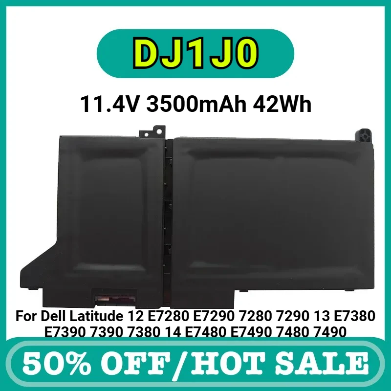 

DJ1J0 Laptop Battery for Dell Latitude 12 E7280 E7290 7280 7290 13 E7380 E7390 7390 7380 14 E7480 E7490 7480 7490