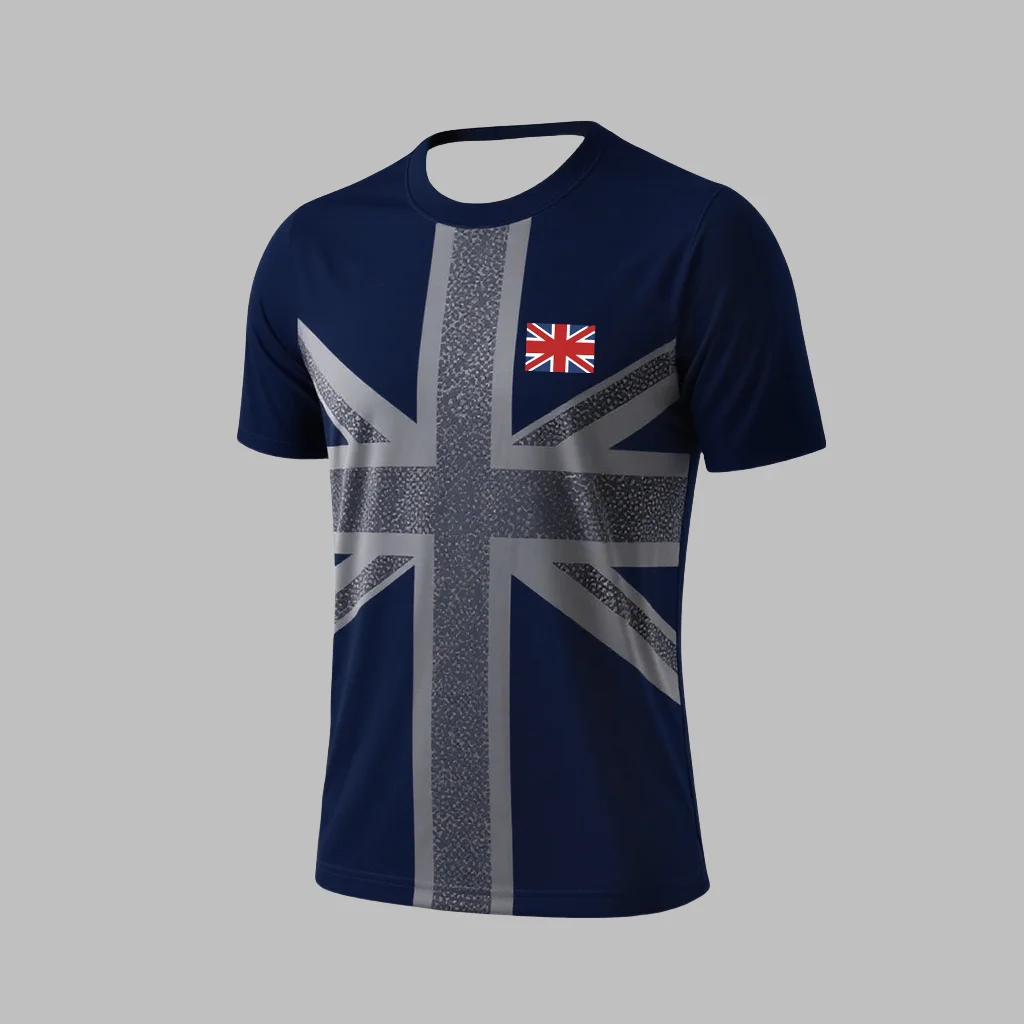 

Футболка с короткими рукавами для взрослых и детей, футболка с 3D-принтом с национальным гербом Англии, спортивная быстросохнущая дышащая тренировочная одежда
