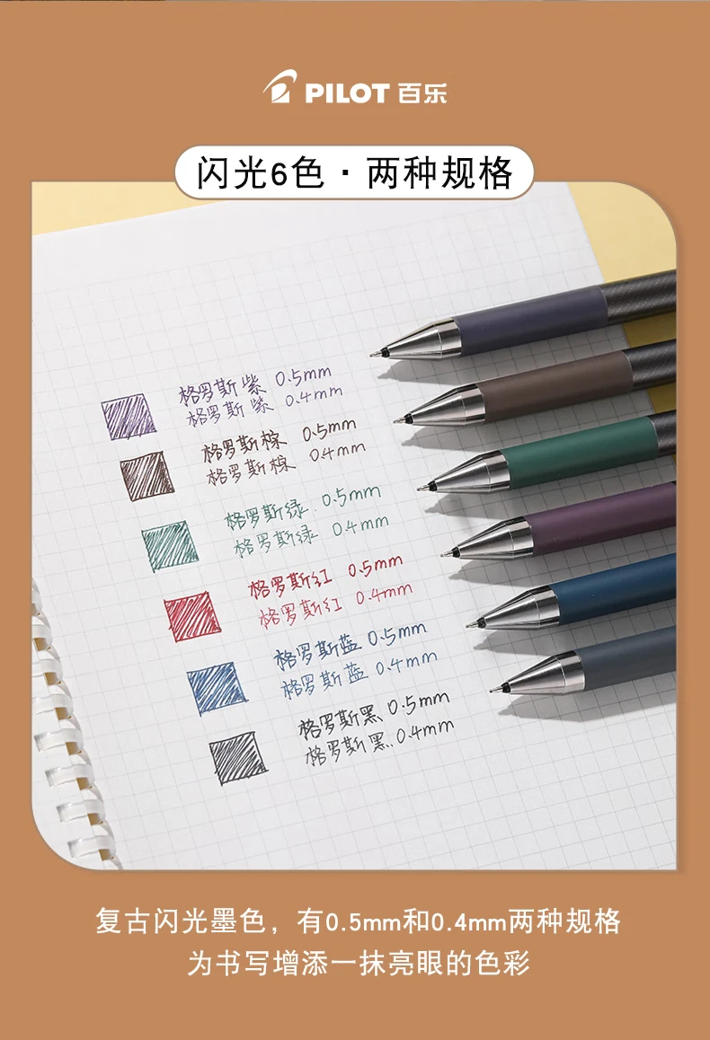 Pilot Juice Up Retro Gelstift Classic Groass Serie 0,4/0,5mm ST-Spitze Wasserfeste Schnelltrocknende Tinte Unterschriftenstifte Glattes Schreibgefühl – Detail 8