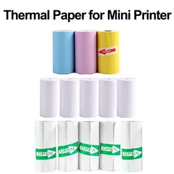 Thermal Paper White Colorful Adhesive Sticker Label Paper Print For Pocket Thermal Printer