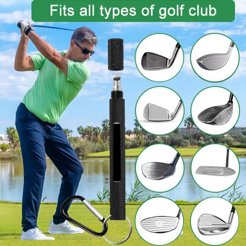 Multiple Use Golf Club Cleaning Tool Wedge Groove Sharpener Golf Iron Cleaner for U and V-Grooves Golf Accessories Training Aids