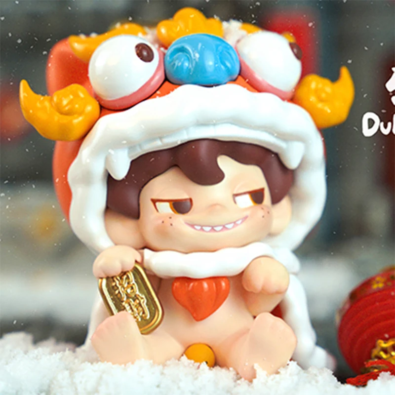 Dudoo Lion and Lion Wishful Big Baby Tide Play Blind Box Toys Kawaii Model Collection Cute Hand-Made New Year Gift Decoration