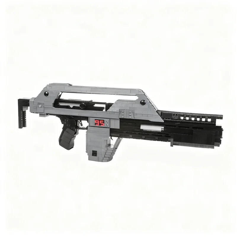 2293pcs MOC Space Aliens M41A Pulse Rifle 1 1 Replica Model Building Blocks Toys Brick Education Creative Assemble Idea Birthday