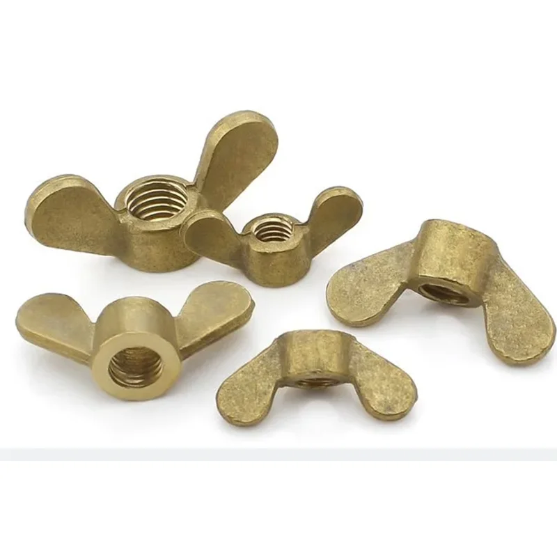 M3/M4/M5/M6/M8/M10/M12/M14/M16/M18/M20 copper wing nut thumb butterfly hand brass nut hardware 614