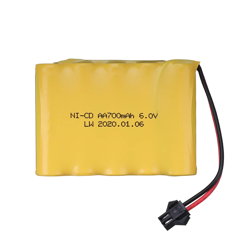 6V 700mah/1400mah/3000mah/3500mah Ni-MH akumulator do zabawki zdalnie sterowane samochodów czołgi roboty pistolet 6V Ni-CD akumulator do zdalnie