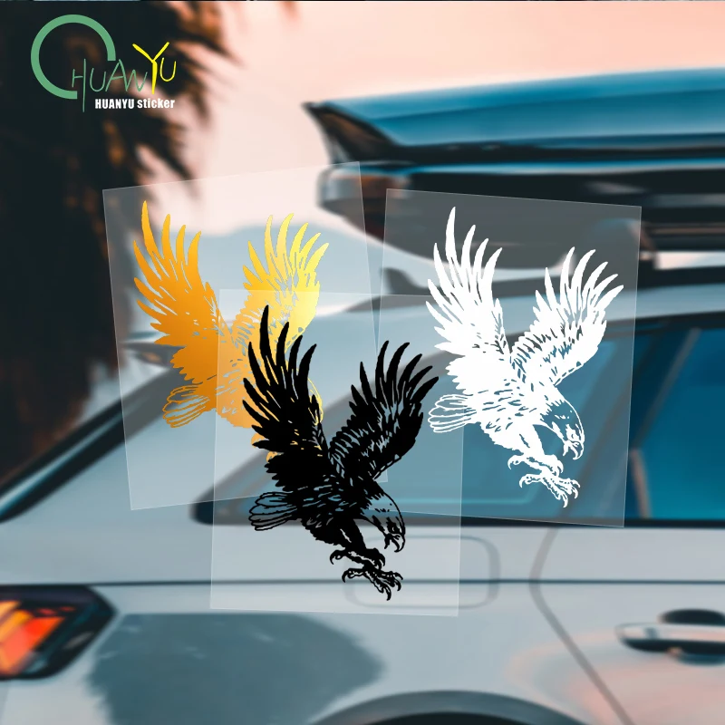 Eagle Wings Car Decal, Off‑road Raptor Totem Vinyl Sticker, Car Hood Door Scratch Cover Auto Styling Accessories