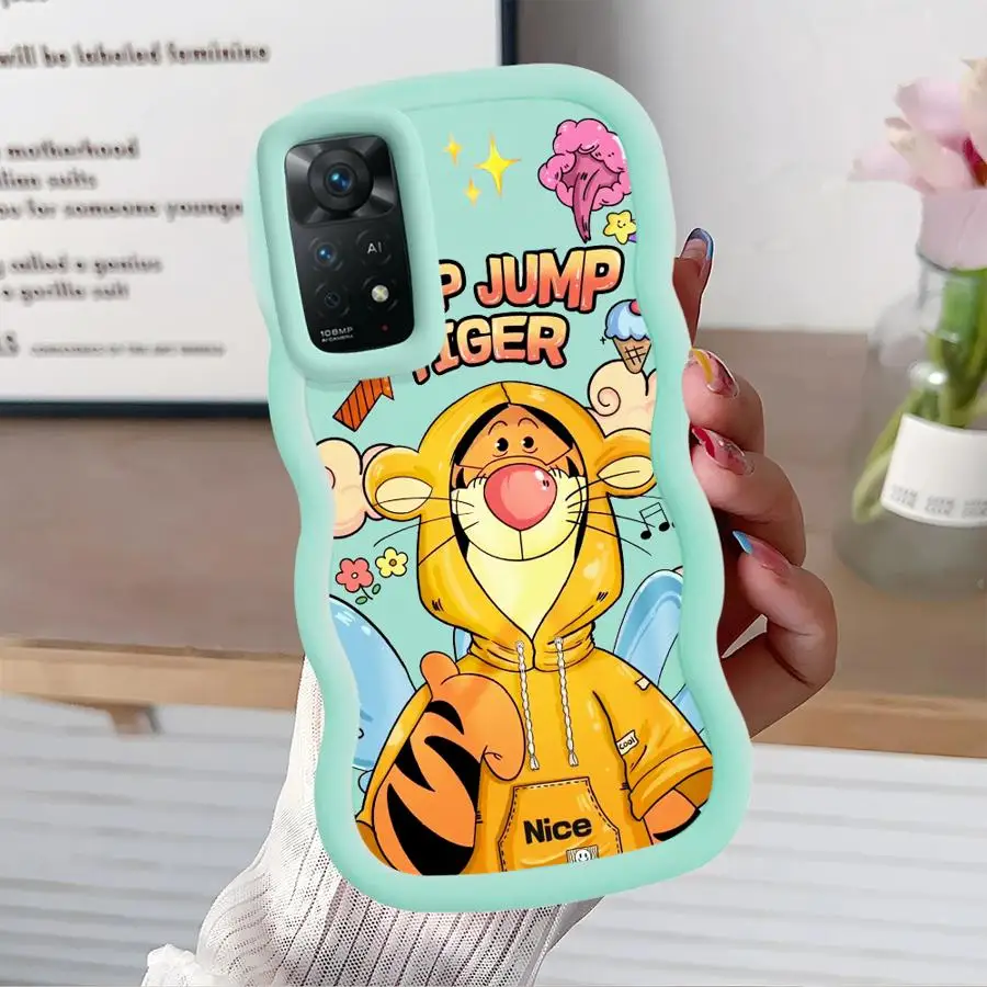Soft Phone Cover Case for Xiaomi Redmi Note 12 11 Pro 10 Lite 10s 14 13 Plus 11 9s Disney Stitch Pooh
