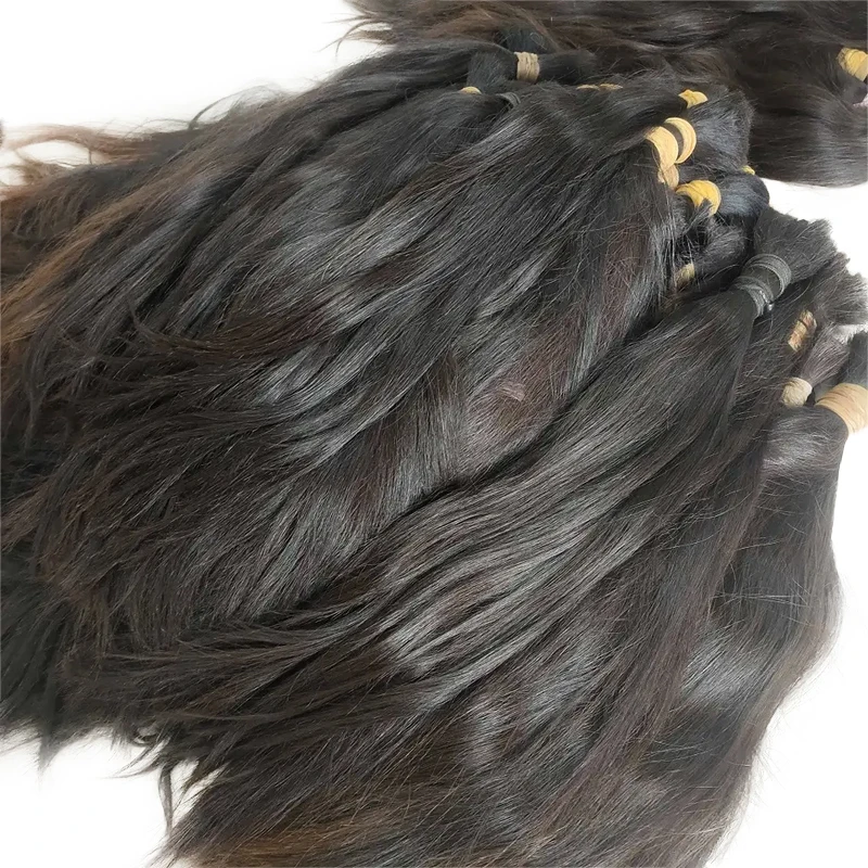 Cabelo humano No Weft Unprocessed Vietnamese Human Hair Extensions Hair Bulk  Braiding Staright Hair 100% Natural Human