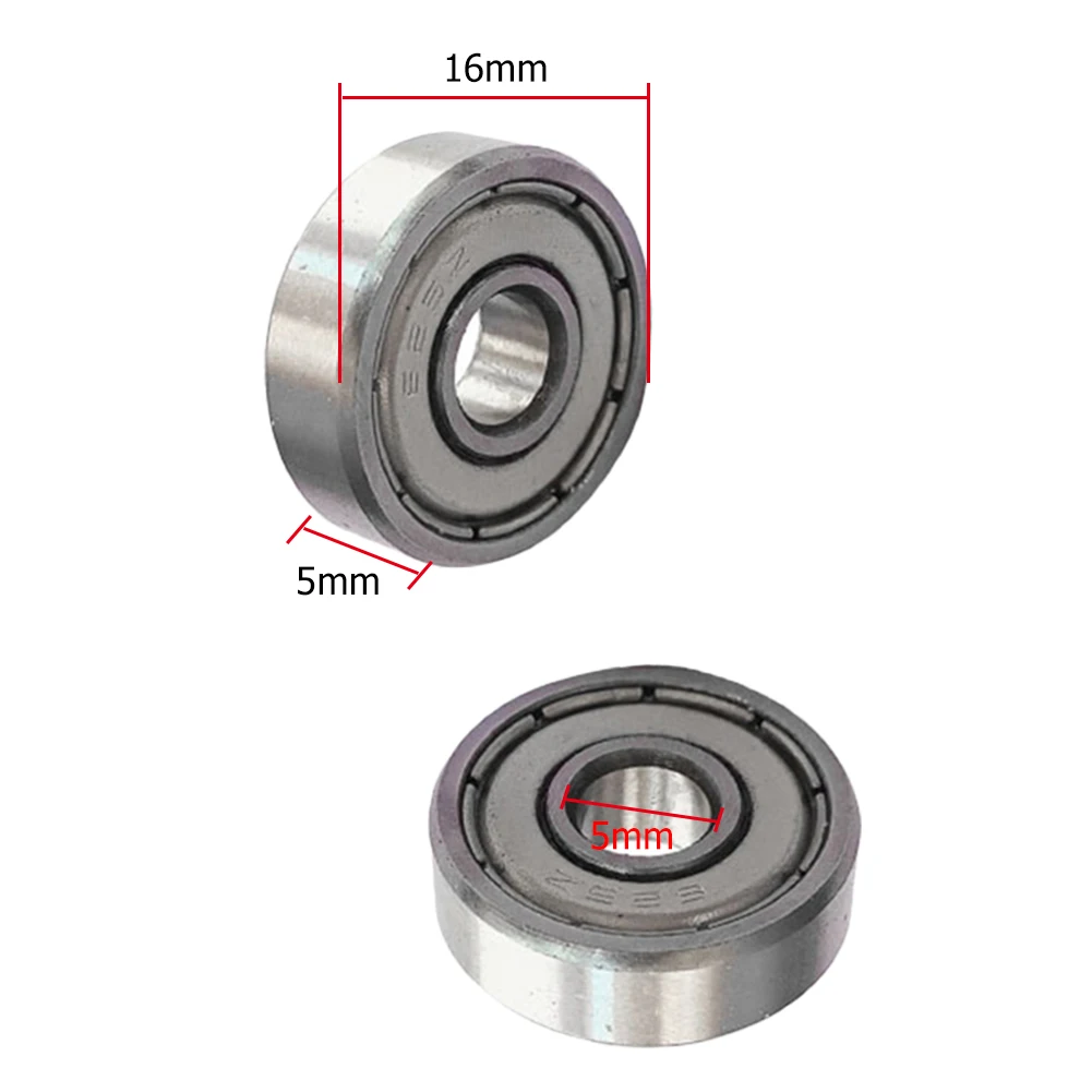 20-200Pcs 625ZZ Ball Bearings Metal Double Shielded Miniature Deep Groove Skateboard Ball Bearings 5x16x5mm for Skateboard